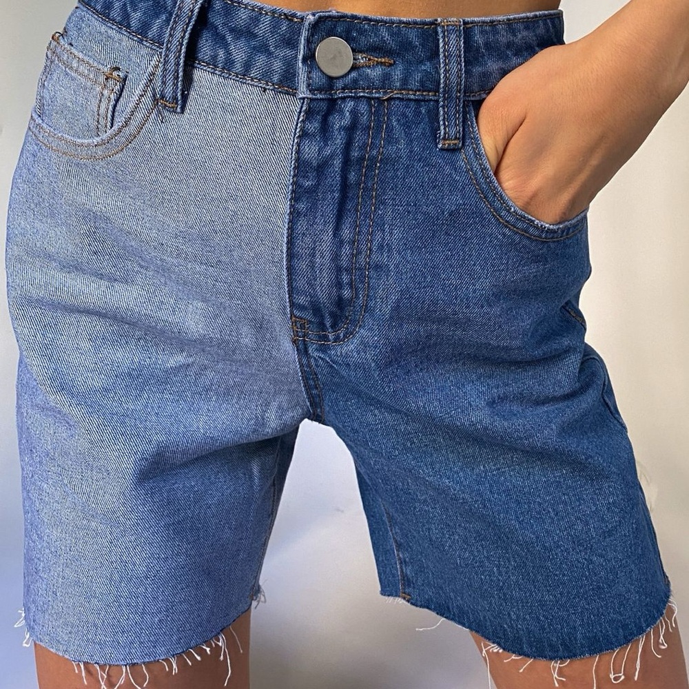 12th Tribe - Good Time Two Tone Denim Shorts